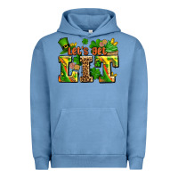 Pigment Pebble Blue st patricks lets get lit Urban Hoodie - AdoDesignShop