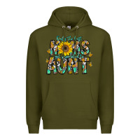 Army Green only the best moms get promoted to aunt Premium Hoodie - CowhideDigitalArt