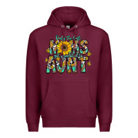 Burgundy only the best moms get promoted to aunt Premium Hoodie - CowhideDigitalArt
