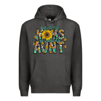Charcoal Heather only the best moms get promoted to aunt Premium Hoodie - CowhideDigitalArt