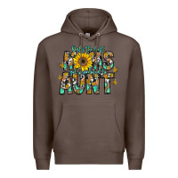 Coffee only the best moms get promoted to aunt Premium Hoodie - CowhideDigitalArt