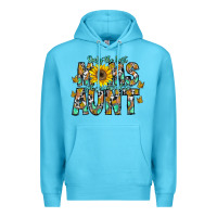 Ocean Blue only the best moms get promoted to aunt Premium Hoodie - CowhideDigitalArt