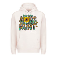 Pale Pink only the best moms get promoted to aunt Premium Hoodie - CowhideDigitalArt