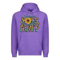 Purple only the best moms get promoted to aunt Premium Hoodie - CowhideDigitalArt
