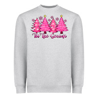 Tis The Season Pink Trees Heavyweight Sweatshirt | Teevron
