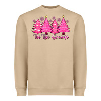 Mushroom Tis the Season Pink Trees Heavyweight Sweatshirt - CowhideDigitalArt