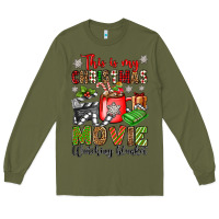 Army Green this is my christmas movie watching blanket Long Sleeve Tee - OliviaCreatesArt