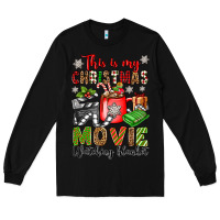 Black this is my christmas movie watching blanket Long Sleeve Tee - OliviaCreatesArt