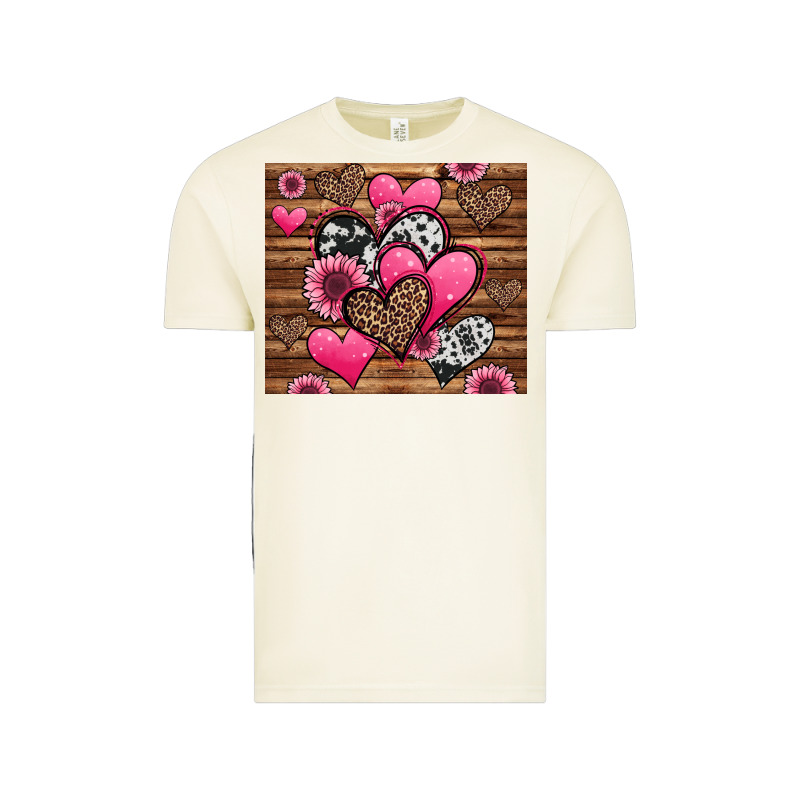 Valentines Day Western Hearts And Sunflowers Vintage Tee by Jasminsmagicworld | Teevron