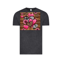 Vintage Black valentines day western hearts and sunflowers Vintage Tee - Jasminsmagicworld
