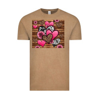 Vintage Coffee valentines day western hearts and sunflowers Vintage Tee - Jasminsmagicworld