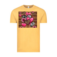 Vintage Mustard valentines day western hearts and sunflowers Vintage Tee - Jasminsmagicworld