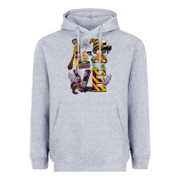 Heather Grey halloween love gnome Heavyweight Hoodie - BarkalooDesign