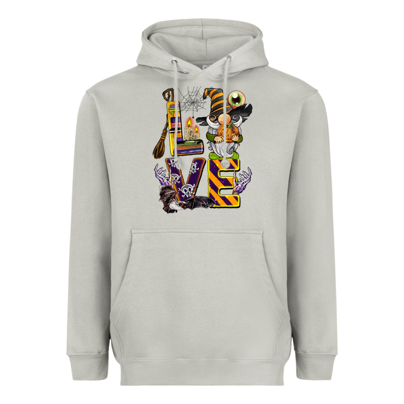 Halloween Love Gnome Heavyweight Hoodie by BarkalooDesign | Teevron