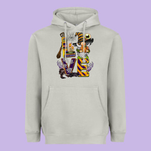Halloween Love Gnome Heavyweight Hoodie Designed By Barkaloodesign