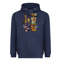 Navy halloween love gnome Heavyweight Hoodie - BarkalooDesign