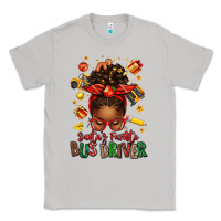 Moon Dust santas favorite school bus driver afro messy bun Classic Tee - texasbilliewilder