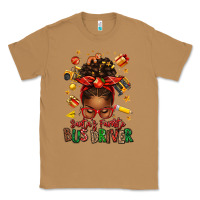 Toasted Coconut santas favorite school bus driver afro messy bun Classic Tee - texasbilliewilder