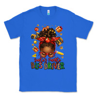 True Royal santas favorite school bus driver afro messy bun Classic Tee - texasbilliewilder