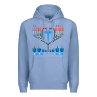 Jewish Hanukkah Chanukah Doctor Medical Menorah  Gifts Premium Hoodie | Teevron