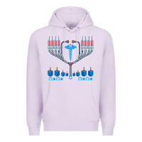 Lilac jewish hanukkah chanukah doctor medical menorah  gifts Premium Hoodie - trangStudio