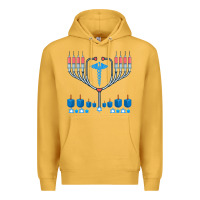 Mustard jewish hanukkah chanukah doctor medical menorah  gifts Premium Hoodie - trangStudio