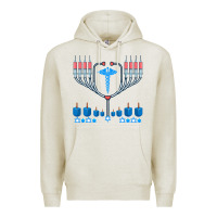 Oatmeal Heather jewish hanukkah chanukah doctor medical menorah  gifts Premium Hoodie - trangStudio
