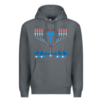 Rock jewish hanukkah chanukah doctor medical menorah  gifts Premium Hoodie - trangStudio