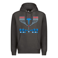 Smoke jewish hanukkah chanukah doctor medical menorah  gifts Premium Hoodie - trangStudio