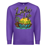 Purple lake life floats my boat Premium Sweatshirt - BarkalooDesign