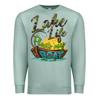 Seafoam lake life floats my boat Premium Sweatshirt - BarkalooDesign