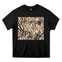 Black brown zebra Heavy Core Tee - BarkalooDesign
