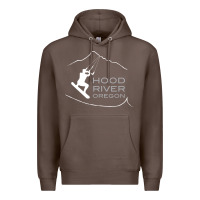 Coffee Kiteboarding Hood River Oregon, Kitesurfing Premium Hoodie - trangStudio