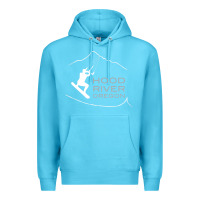 Ocean Blue Kiteboarding Hood River Oregon, Kitesurfing Premium Hoodie - trangStudio