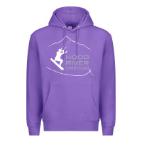 Purple Kiteboarding Hood River Oregon, Kitesurfing Premium Hoodie - trangStudio