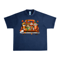 Navy coffee cups truck Urban Heavy Tee - CowGirlArtShop