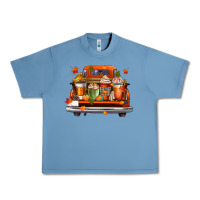 Pebble Blue coffee cups truck Urban Heavy Tee - CowGirlArtShop