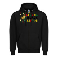 Black strong black queen Zipper Hoodie - Artiststas