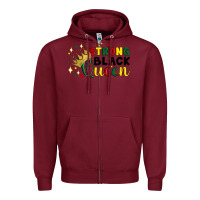 Burgundy strong black queen Zipper Hoodie - Artiststas