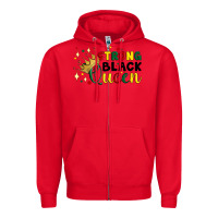 Red strong black queen Zipper Hoodie - Artiststas