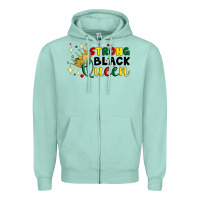Seafoam strong black queen Zipper Hoodie - Artiststas