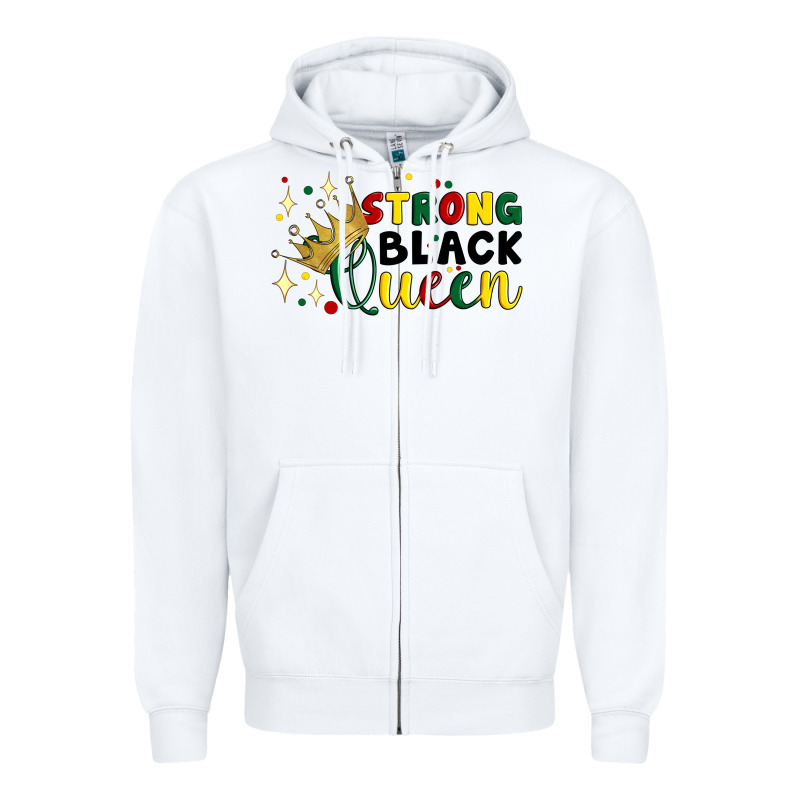Strong Black Queen Zipper Hoodie by Artiststas | Teevron