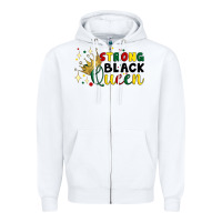 White strong black queen Zipper Hoodie - Artiststas