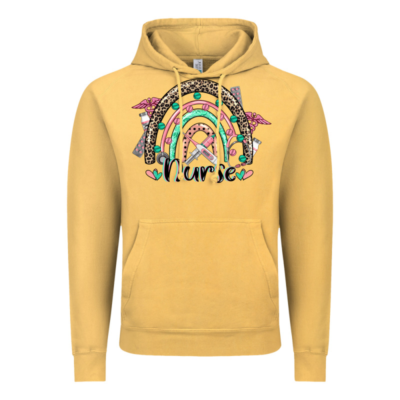 Nurse Rainbow Vintage Hoodie by CowGirlArtShop | Teevron