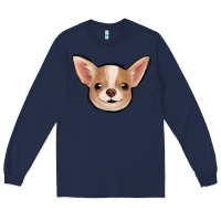 Navy Chihuahua Long Sleeve Tee - Jasminsmagicworld