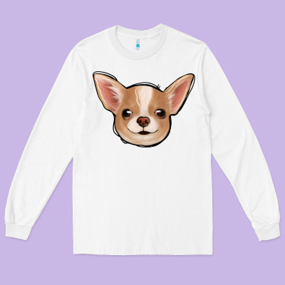 Chihuahua Long Sleeve Tee Designed By Jasminsmagicworld