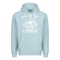 Blue Mist Yes I Do Have A Retirement Plan Farming Funny Farmer Gift Premium Hoodie - trangStudio