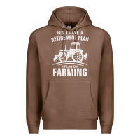 Chestnut Yes I Do Have A Retirement Plan Farming Funny Farmer Gift Premium Hoodie - trangStudio