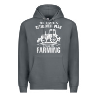 Rock Yes I Do Have A Retirement Plan Farming Funny Farmer Gift Premium Hoodie - trangStudio