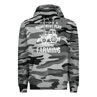 Slate Camo Yes I Do Have A Retirement Plan Farming Funny Farmer Gift Premium Hoodie - trangStudio